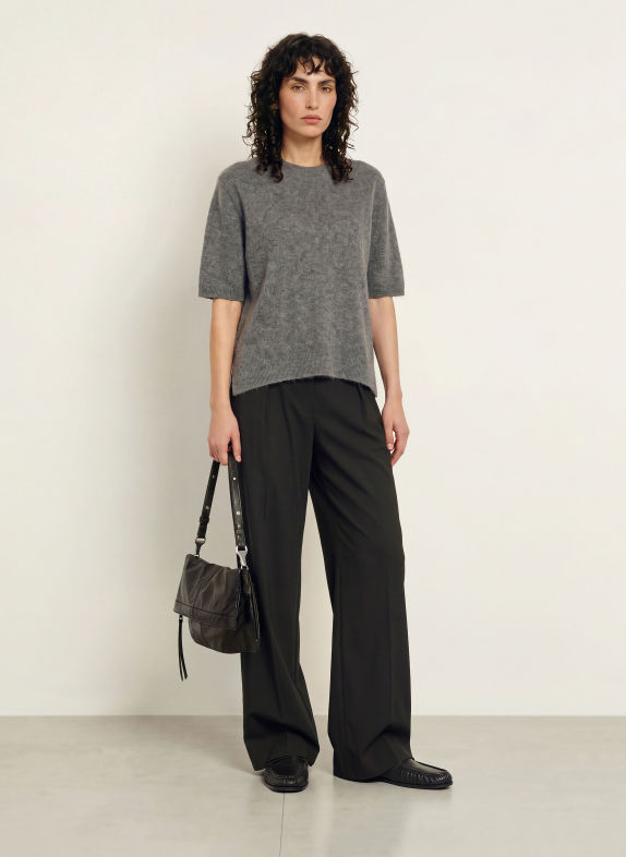 ALLSAINTS Strickshirt ADA aus Cashmere GRAU