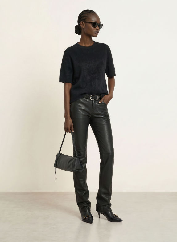 ALLSAINTS Lederhose RIELLA SCHWARZ