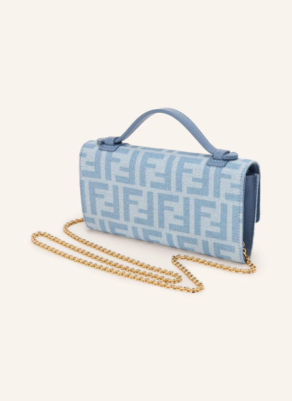 FENDI Wallet on Chain HELLBLAU / GOLD / BLAU