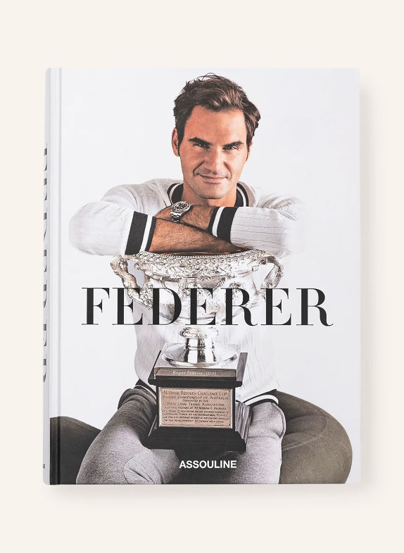 ASSOULINE Book by FEDERER CREAM / GRAY / BLACK