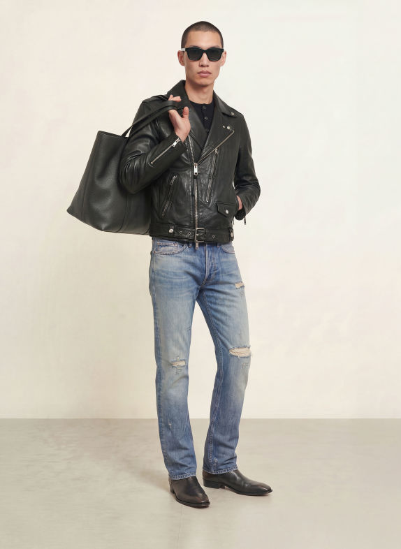 ALLSAINTS Leren jas NEO BIKER ZWART