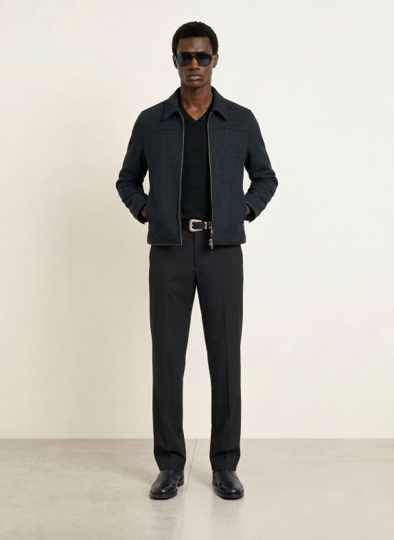 ALLSAINTS CARLOW Overshirt DARK GRAY