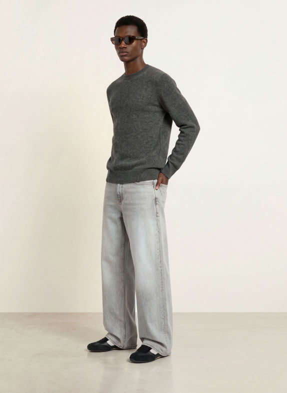 ALLSAINTS WULF CREW Sweater DARK GRAY