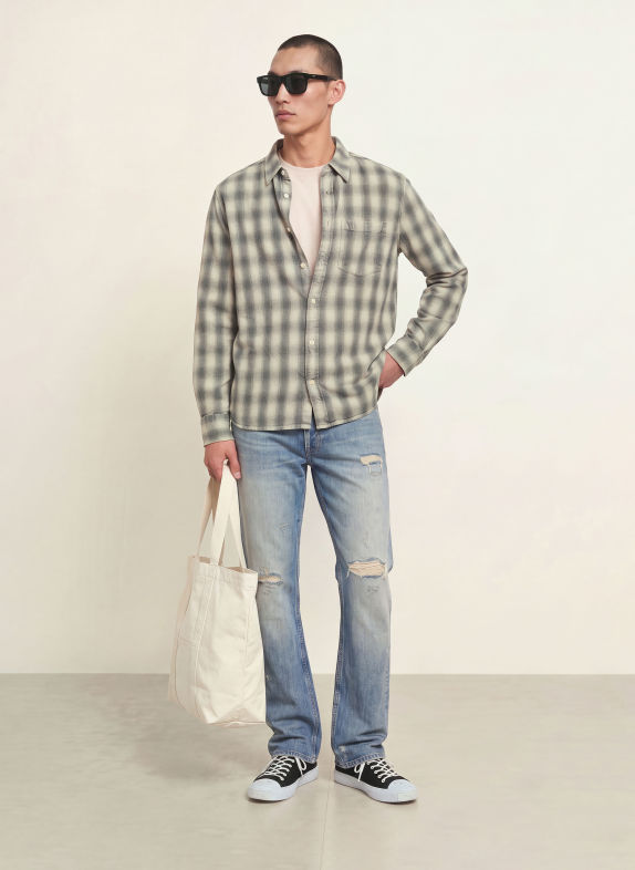 ALLSAINTS Hemd BOWER Extra Slim Fit GRAU / HELLGRAU