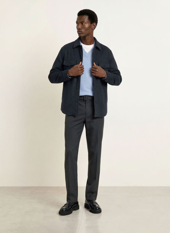 REISS Overshirt LIAM DUNKELBLAU