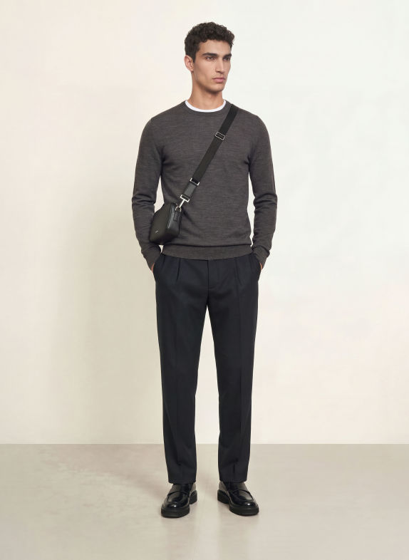 REISS Pullover WESSEX GRAU