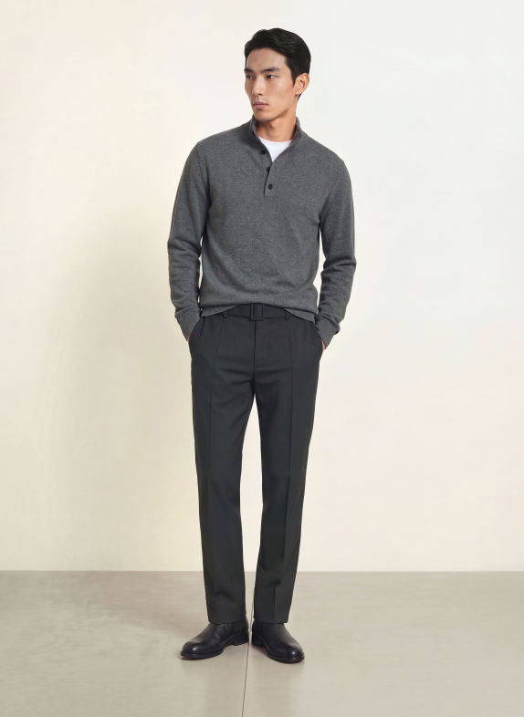 REISS Cashmere-Troyer PRINCE GRAU