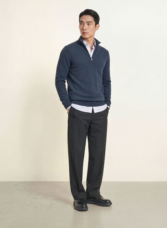 REISS Cashmere-Troyer ROYAL DUNKELBLAU