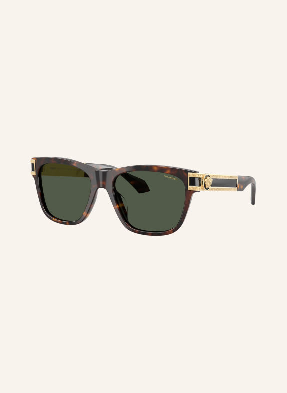 VERSACE Lunettes de soleil VE4527U HAVANA FONCÉ / VERT FONCÉ POLARISÉ