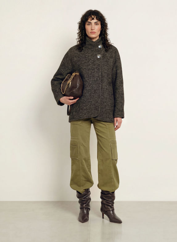 ba&sh Jacke NAOMI SCHWARZ / BEIGE