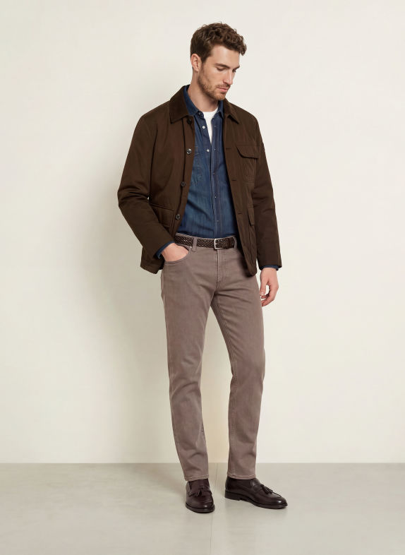 FAHERTY Hose TERRY Tailored Fit DUNKELBRAUN