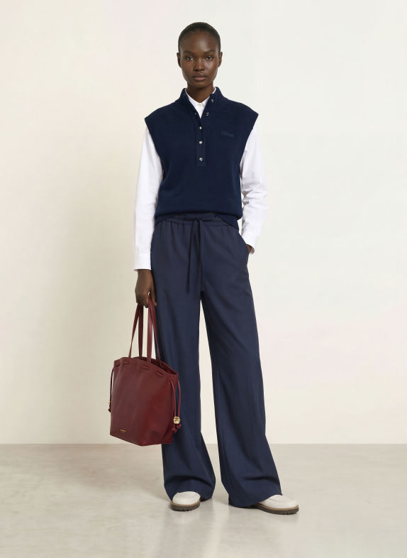 CLAUDIE PIERLOT Spodnie GRANATOWY