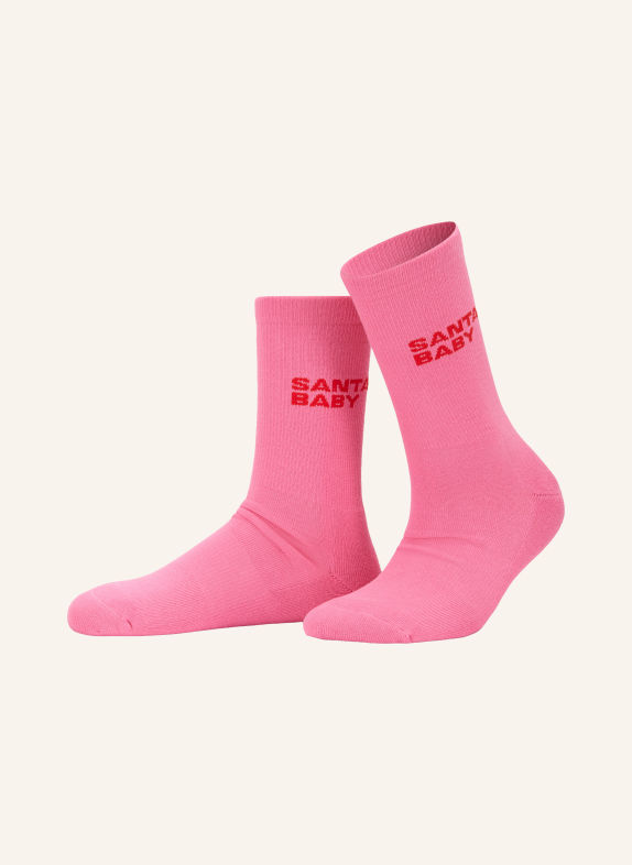 NBDC Socken SANTA BABY ROSA / ROT