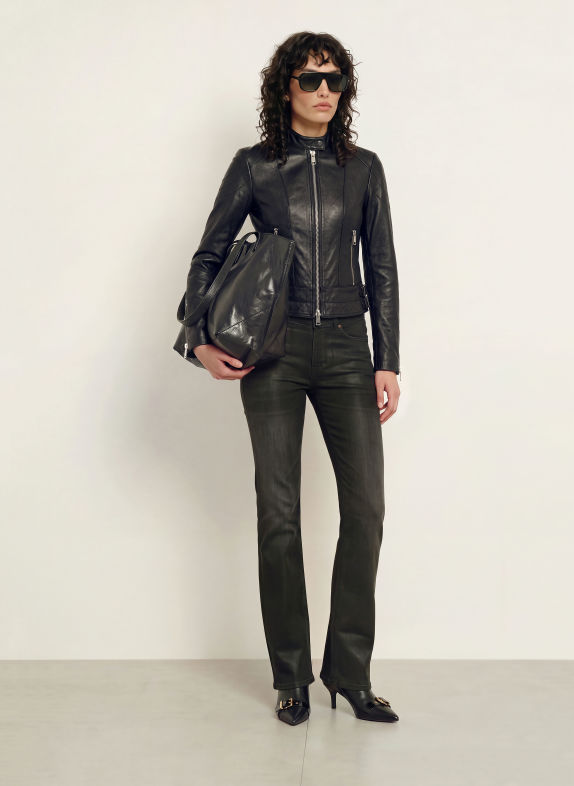 ALLSAINTS Lederjacke COMET SCHWARZ