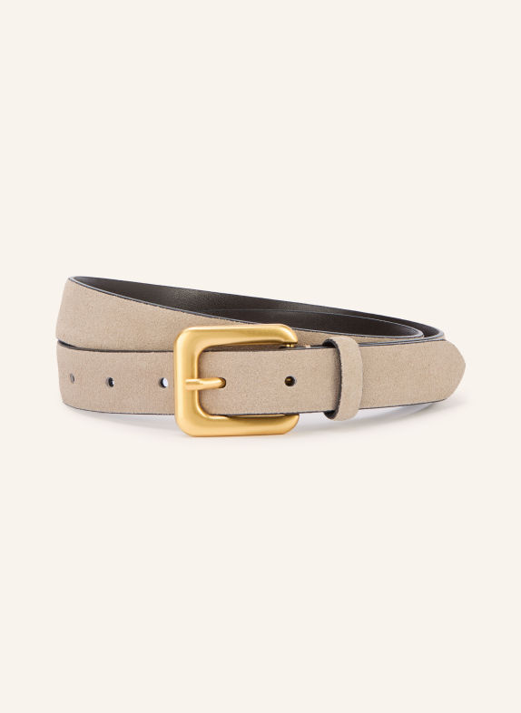 REISS Ceinture en cuir BEATRICE SMALL GRIS CLAIR / OR