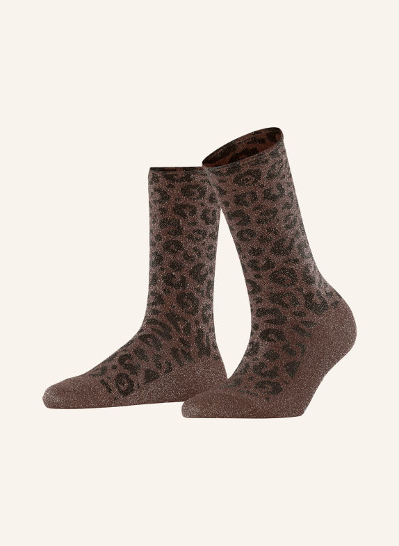 FALKE Socken SHINY mit Glitzergarn 5197 havanaclub