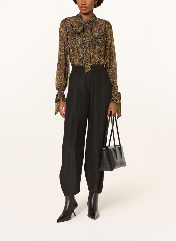 REISS 7/8 broek ARIES ZWART