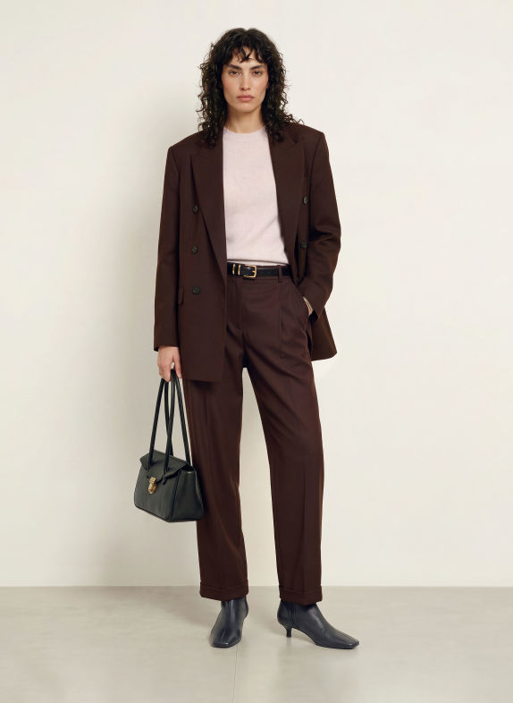 REISS Pull en cachemire MIMI GRIS CLAIR