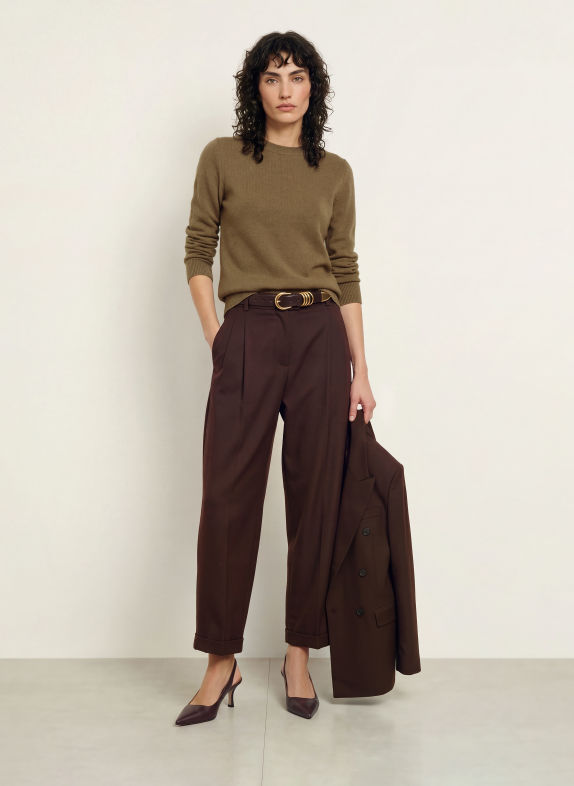 REISS Cashmere-Pullover MIMI KHAKI