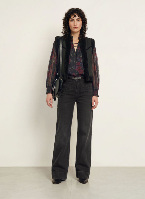 ba&sh Raka jeans RANJA BLACK BLACKSTONE