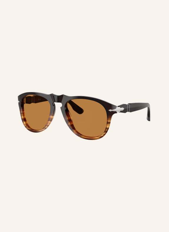 Persol Zonnebril PO8649SM BRUIN GESTREEPT AMBER/ KLASSIEK BRUIN