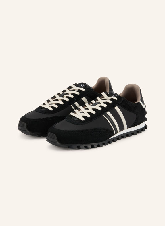 ALLSAINTS Sneakersy ROBIN ČERNÁ / BÍLÁ