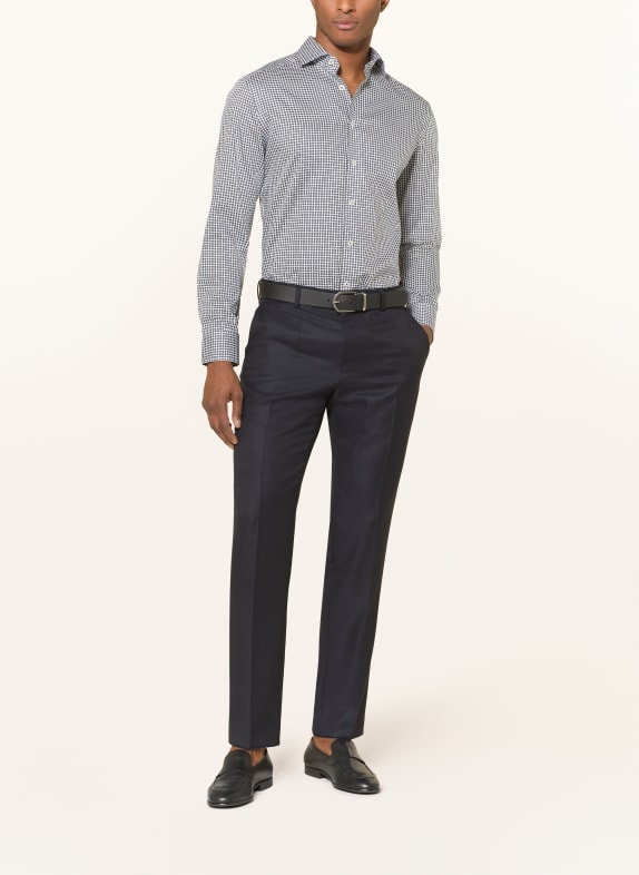 OLYMP Hemd modern fit DUNKELBLAU / GRAU / WEISS