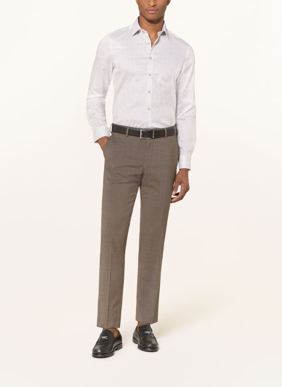 OLYMP Hemd Level Five body fit BEIGE / BLAU / WEISS