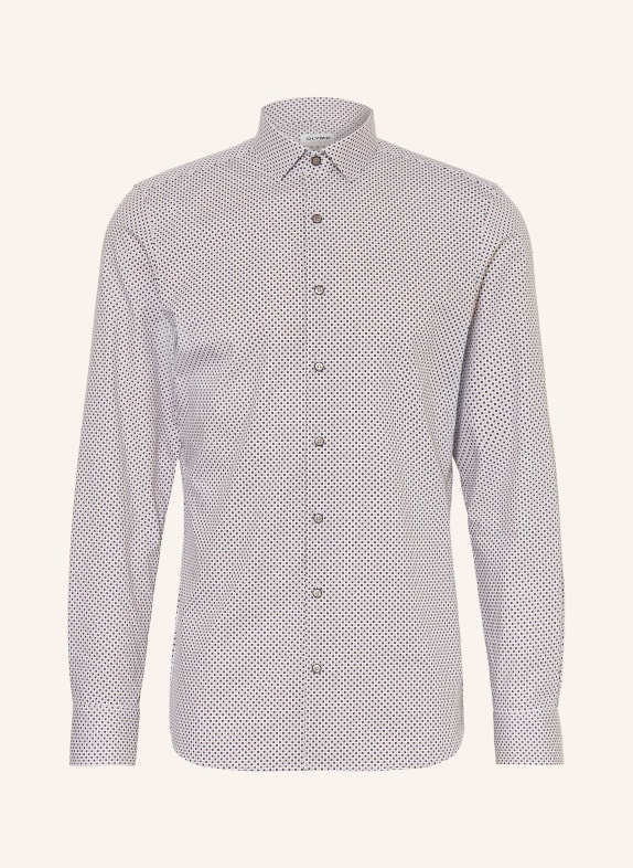 OLYMP Hemd Level Five body fit BEIGE / DUNKELBLAU