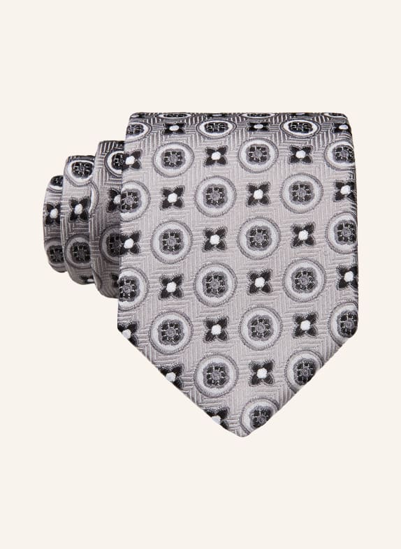 OLYMP krawat SZARY / CZIEMNOSZARY