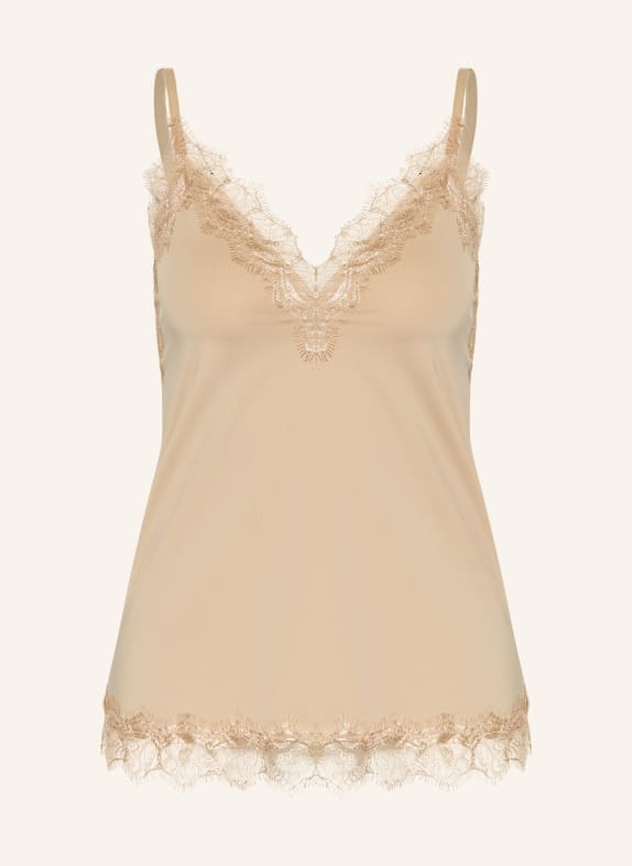 rosemunde Top BILLIE s krajkou VELBLOUDÍ