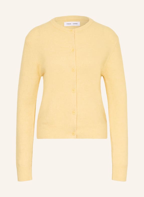 SAMSØE  SAMSØE Strickjacke NOR mit Alpaka HELLGELB