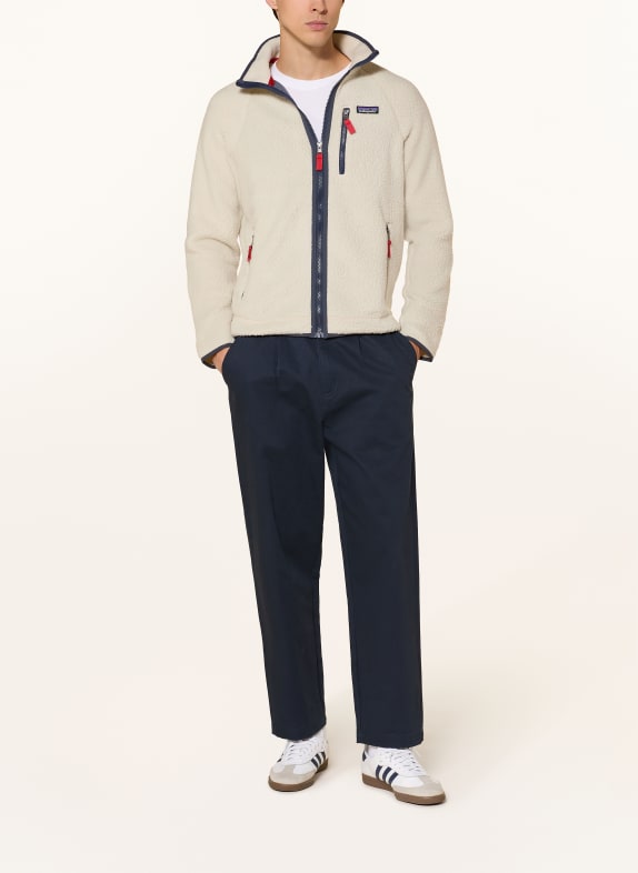 patagonia Fleecejack RETRO PILE CRÈME / DONKERGRIJS