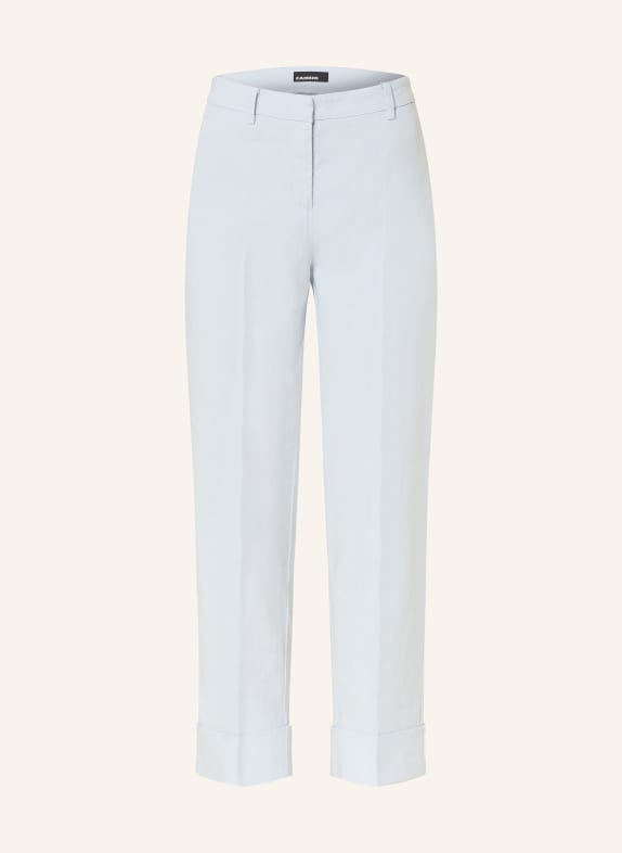 CAMBIO 7/8 pants KRYSTAL with linen LIGHT BLUE