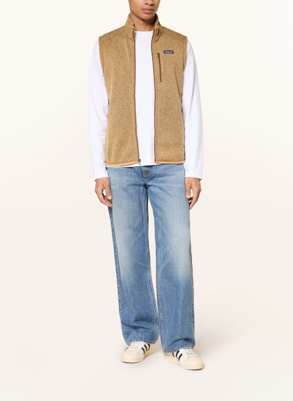 patagonia Gebreid Fleece bodywarmer BETTER SWEATER™ CAMEL