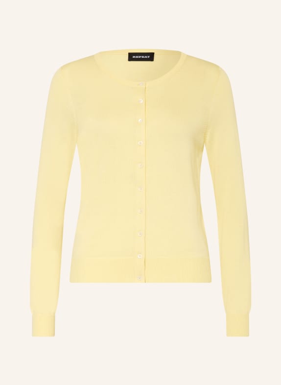 REPEAT Pletený kabátek ŽLUTÁ