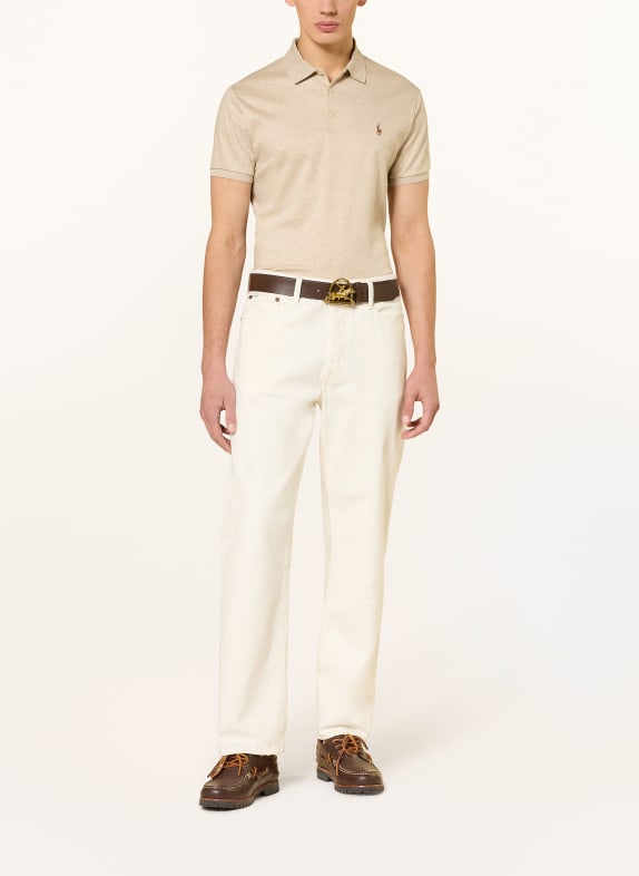 POLO RALPH LAUREN Jersey poloshirt Custom Slim Fit BEIGE