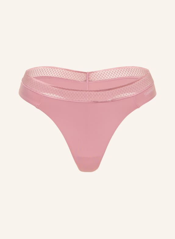 Calvin Klein Kalhotky String SEDUCTIVE COMFORT STARORŮŽOVÁ