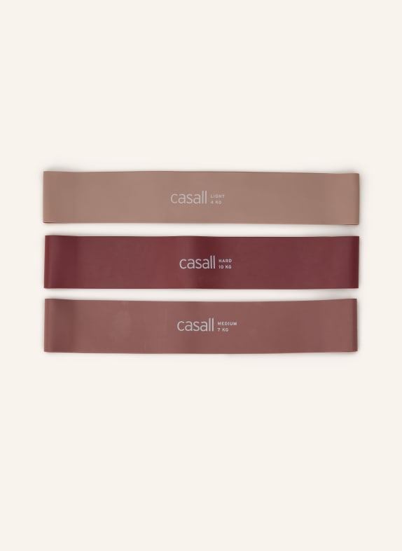 casall 3er-Set Fitnessbänder ALTROSA