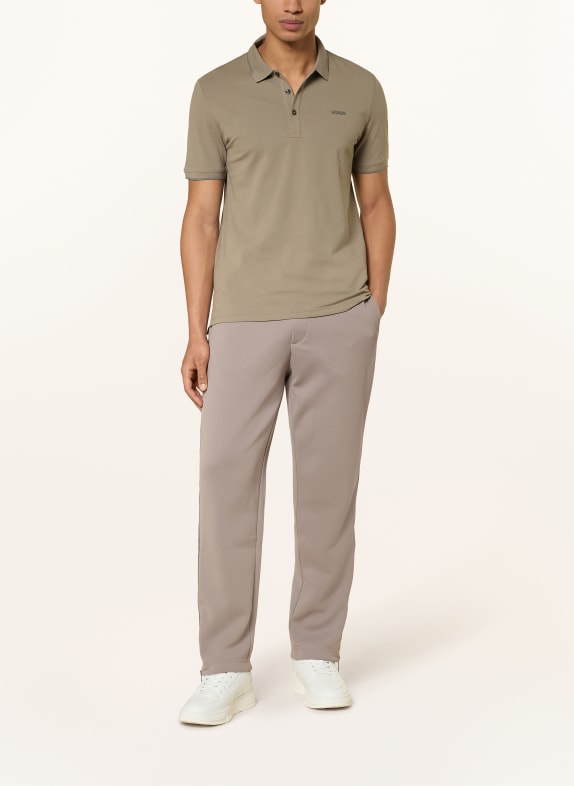 HUGO Jersey poloshirt DINOSO Slim Fit TAUPE