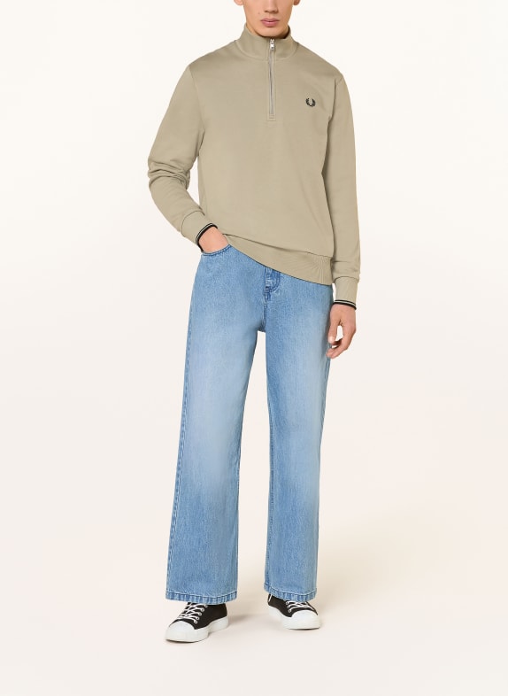 FRED PERRY Sweatshirt met capuchon LICHTGROEN
