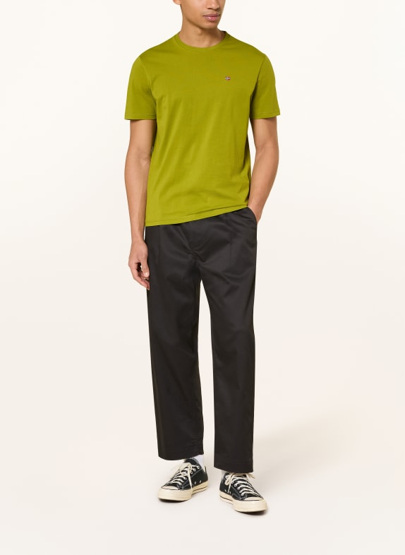 NAPAPIJRI T-shirt SALIS OLIJF / ROOD / ZWART