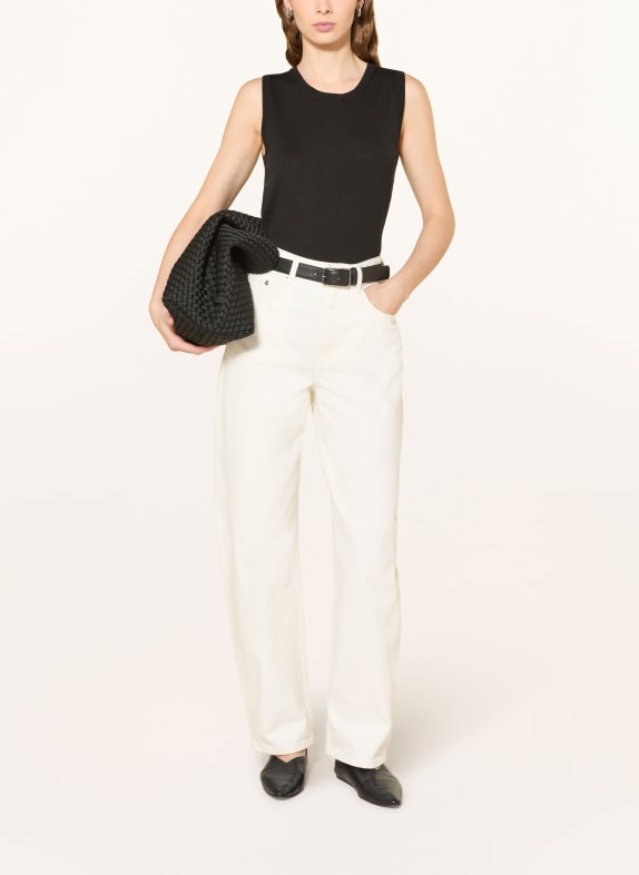 REPEAT Gebreide top ZWART