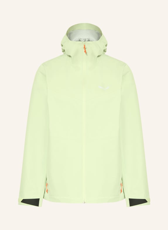 SALEWA Hardshellová bunda PUEZ 2.5L PTX SVĚTLE ZELENÁ