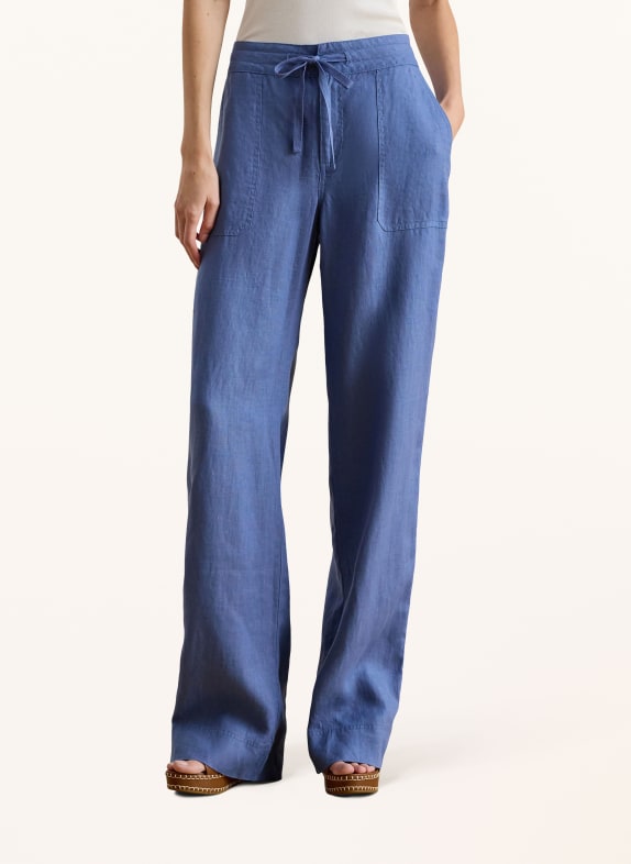 LAUREN RALPH LAUREN Linnen broek BLAUW