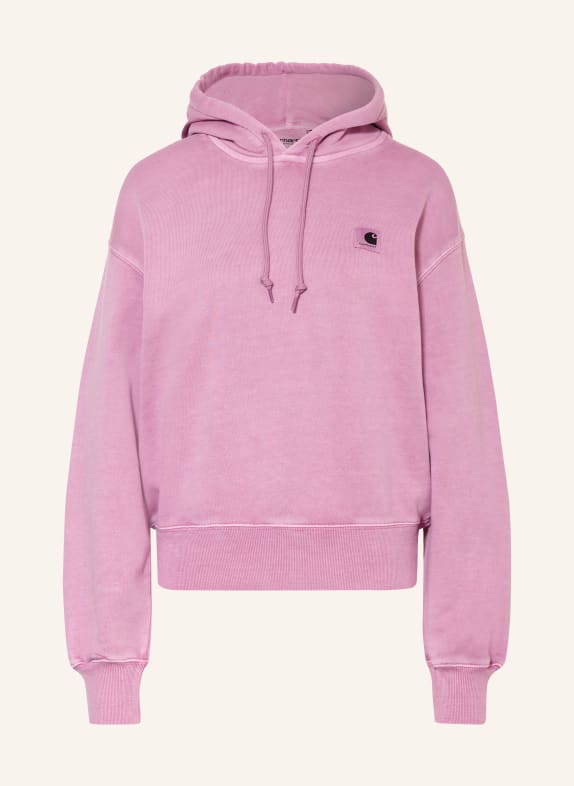carhartt WIP Mikina s kapucí NELSON SVĚTLE FIALOVÁ