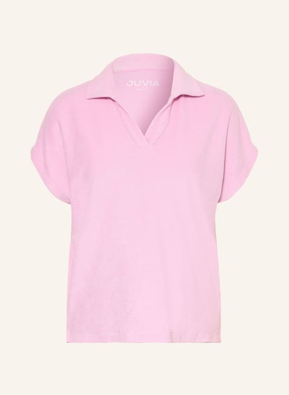 Juvia Frottee-Poloshirt VANESSA ROSA