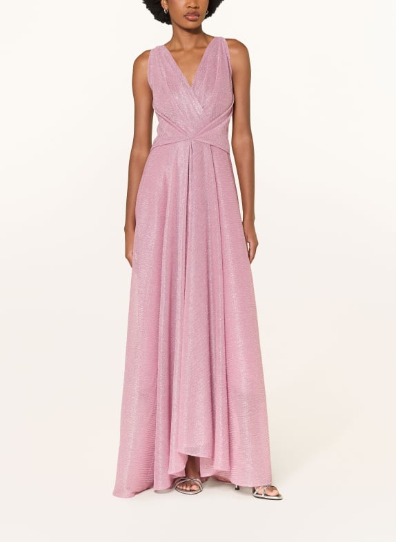 TALBOT RUNHOF Večerní šaty s třpytivou přízí 334 AZALEA