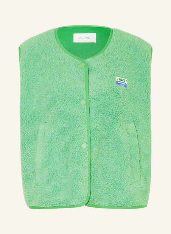 American Vintage Teddy vest NEON GREEN