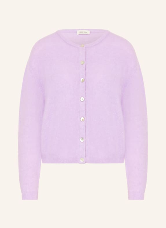 American Vintage Cardigan with alpaca LIGHT PURPLE
